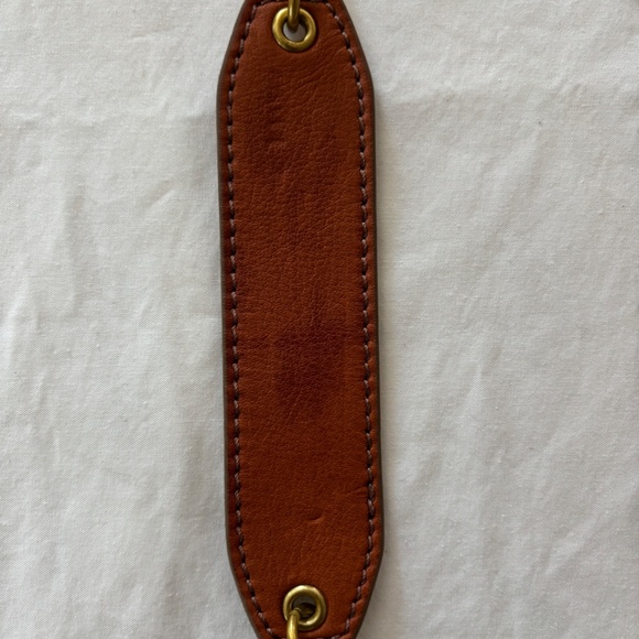 J Crew Clutch Bag Leather Tan Shoulder Strap - Picture 4 of 5